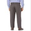 Amazon Essentials Men's Classic-Fit Expandable-Waist Pleated Dress Pant, Dark Grey, 33W x 34L view 2