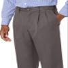 Amazon Essentials Men's Classic-Fit Expandable-Waist Pleated Dress Pant, Dark Grey, 33W x 34L view 3