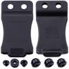 [10PCS] XCLIP IWB Belt Clip Attachment for KYDEX Gun Holsters & Knife Sheaths  (Fits 1.75 Inch Belts) - (Fixed Mount) - Made in U.S.A. - Mounting Hardware Included view 1