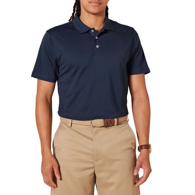 Amazon Essentials Men's Golf Polo Shirt, Short Sleeve, Slim-Fit, Quick-Dry, Dark Navy, XX-Large