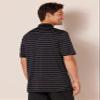 Amazon Essentials Men's Golf Polo Shirt, Moisture-Wicking Quick Dry, Short Sleeve, Anthracite Polo Stripe, Small view 3