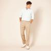 Amazon Essentials Men's Classic-Fit Expandable-Waist Flat-Front Dress Pant, Khaki Brown, 33W x 30L view 4
