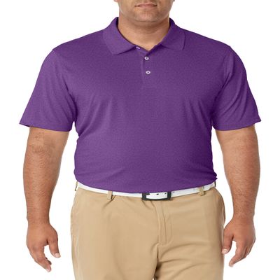 Amazon Essentials Men's Golf Polo Shirt, Moisture-Wicking Quick Dry, Short Sleeve, Purple Heather, XX-Large