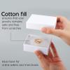 BULK PARADISE 6 Pack Cotton Fill White Cardboard Paper Jewelry Box Gift Size 3.08 x 2.28 x 1.1 Inches Perfect for Small Gifts view 4