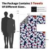 4Monster Camping Towel Set - Quick Dry Microfiber for Beach, Travel, Hiking, Yoga, Sports, Backpacking and Pool - 3 Sizes, Ultra Compact and Soft view 3