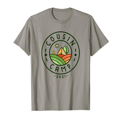 Cousin Camp 2021 Camping Tee Tribe Summer Vacation T-Shirt