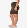 Roaman's Women's Plus Size Everyday Essential Stretch Bike Shorts - 3X, Chocolate view 2