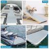 KXKZREN Boat Flooring EVA Foam Decking Sheet Faux Teak Marine Mat Non-Slip Boat Carpet Self-Adhesive Flooring for Jon Boats Motorboat RV Yacht Kayak Swim Platform 35.4 x 94.5 inch,23.25 sq.ft view 4