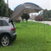SHINsuke Car Tailgate Tent Awning Pickup Truck Camping Sun Shelter Waterproof Rainfly SUV Minivan Canopy Hatchback Camper Trailer Rooftop (Gray) view 2