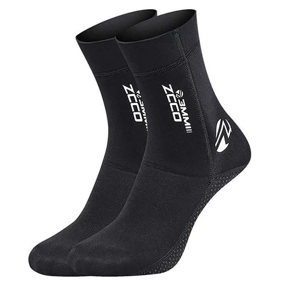WYYHAA Wetsuit Socks for Men Women, 3Mm Neoprene Water Socks Thermal Anti-Slip Diving Socks for Swimming Suifing Sailing Beach,A,XXL