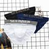 Familyhouse Men's Tanga Briefs Bikini Cotton Briefs Underwear Sexy Underpants Low Rise Thongs (White,L) view 3