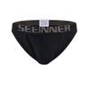 Familyhouse Men's Tanga Briefs Bikini Cotton Briefs Underwear Sexy Underpants Low Rise Thongs (Black,L) view 1