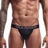 Familyhouse Men's Tanga Briefs Bikini Cotton Briefs Underwear Sexy Underpants Low Rise Thongs (Black,L) view 3