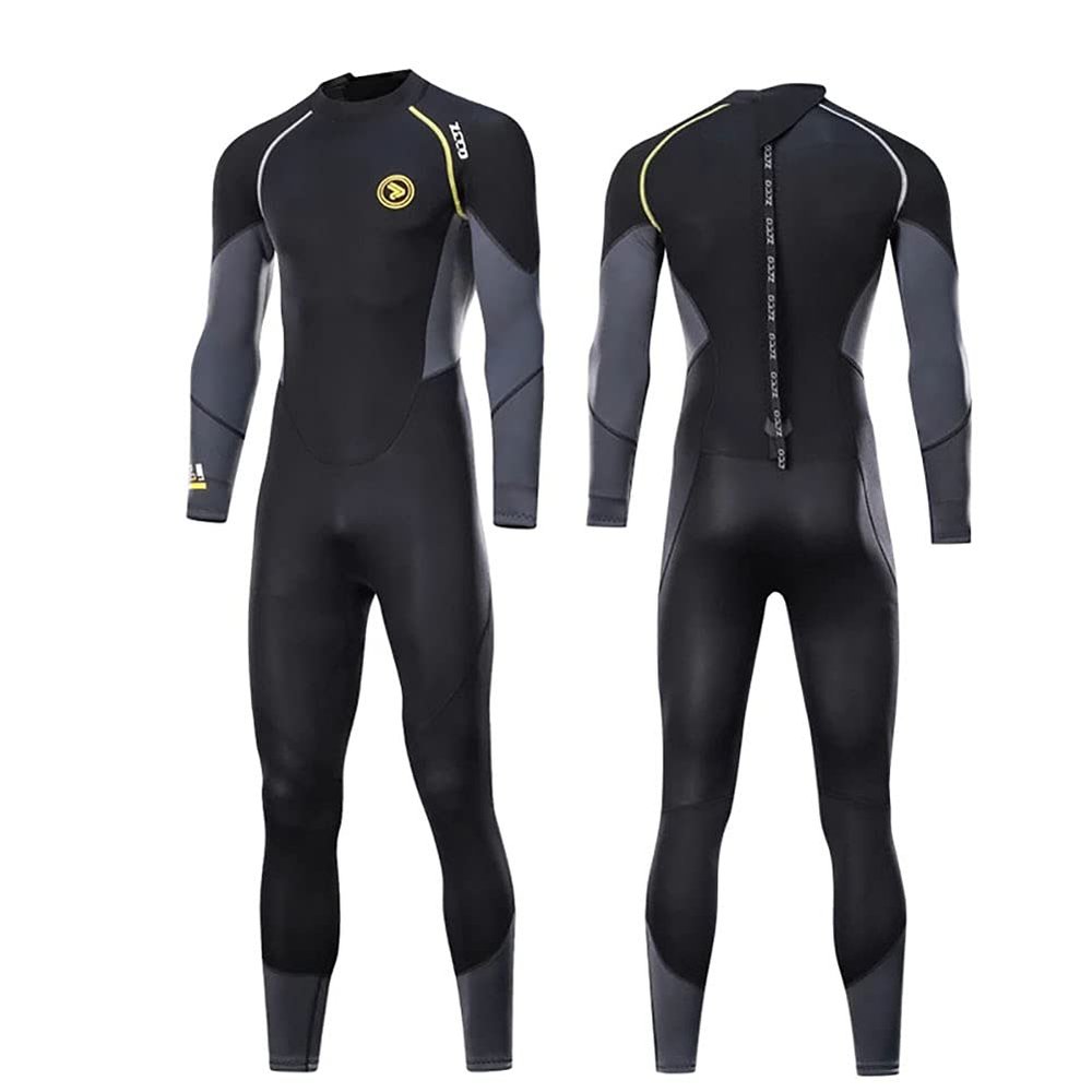 1.5Mm Neoprene Wetsuits, One-Piece Diving Suit for Men, Full Body Surf Suit for Diving Snorkeling Swimming Canoeing,XXL