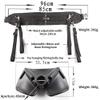 Chestnut-YX Fishing Fighting Belt Tackle Boat Fishing Rod Holder Fishing Belly Top (Black) view 2