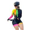 CYTSH Triathlon Women's Cycling Sets Jumpsuit Long Sleeve Bicycle Jersey Pro Suit Gel Pad Short Sleeve Tights Running Swimsuit (Color : 181, Size : X-Large) view 1