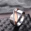 18K White/Rose Gold Plated Two-Tone Bow Knot Cross Ring Micro Inlaid Fashion Multi Row Ring Eternity Engagement Wedding Band Ring for Women and Men Size 5-11 ST.202 (10) view 2
