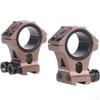 WestHunter Optics Dovetail Scope Rings, 1 Inch 30 mm Tactical Precision Scope Mount | 36 mm Center Height, Brown view 4