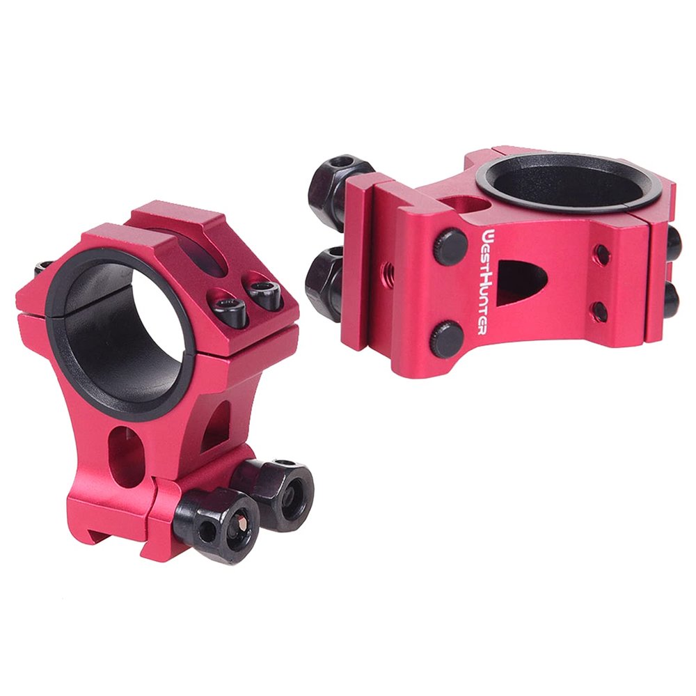 WestHunter Dovetail Scope Rings with Dual Nut Locking 1" 30mm | Magenta