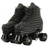 Jessie Womens High-top Roller Skates with Four Wheels, Shiny Black Ripple for Adult Youth Boys Girls Outdoor, Includes Shoes Bag (43=US:8.5) view 1