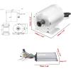 36V Electric Brushless DC Motor Kits 1000W BLDC Mid Motor 3100RPM 27.7A with 30A Speed Controller Handlebar Twist Grip Throttle Go Kart Motor Kit view 3