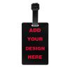 Custom Luggage Tag, Personalized Add Your Image Text Suitcase Labels Bag with Adjustable PVC Travel Accessories Id Identifier Baggage Cards for Women Men (Custom 01) view 1