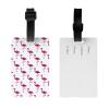 Custom Luggage Tag, Personalized Add Your Image Text Suitcase Labels Bag with Adjustable PVC Travel Accessories Id Identifier Baggage Cards for Women Men (Custom 01) view 2