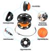 100FT Scuba Diving Reel with Bolt Snap, Aluminum Alloy Finger Spool with Braided Nylon Line  Big Dive Reel for Scuba, Snorkeling, Spearfishing, Cave & Wreck Diving (Orange Line Black Reel) view 4
