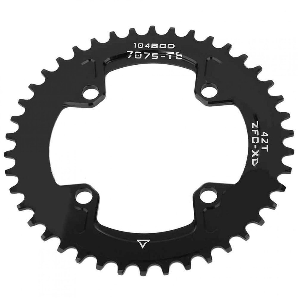 Bicycle Chainring, BCD 104MM 40T 42T Narrow Wide Chainring Single Chain Ring Bike Chainring Mountain Bike Single Speed Chainring Round Shape Single Chain Ring for Shimano Crankset AM/XC Bicycle