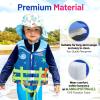 HeySplash Toddler Swim Vest, Kids Floaties Swimming Jacket, Jumper Swimsuit with Adjustable Strap, Float Puddle Vest, Buoyancy Swimwear for Girls and Boys Aged 3-6 Years / 30-50lbs, Blue Whale view 2