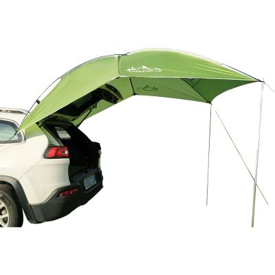 Tailgate Tent for Car Shade Awning Tent Auto Canopy Roof Top Sun Protection Waterproof for SUV MPV Hatchback Minivan Camping Picnic (Green)