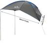 Tailgate Tent for Car Shade Awning Tent Auto Canopy Roof Top Sun Protection Waterproof for SUV MPV Hatchback Minivan Camping Picnic (Gray) view 3