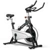 Goplus Magnetic Stationary Bike, Indoor Exercise Cycling Bike Smooth Belt Drive W/Heart Rate, LCD Monitor, Full Adjustment Near-silent Home Cardio Workout view 1