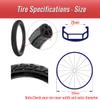 CATAZER 18 Inch Electrombike Tires E-Bike Electric Tires Wear-Resistant Solid Tire Without Tube Rubber Black Solid Tyre 18X1.75 (16x1.75) view 2