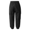 FEESHOW Boys Kids Casual Cargo Pants Hiking Pants Solid Color Cotton Loose Fit Sweatpants Trousers for Sports Dancewear Black 10 Years view 3