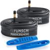 2-PCS 700x35C/38C/40C/42C/43C Bike Tubes AV48mm Schrader Valve 35/43-622 Inner Tube 700C Bicycle Tubes Compatible with 700 x 35C 700x38C 700x40C 700x42C 700x43c Bike Tire Tubes (G-145) view 1