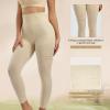 Takusun Women's Seamless High Waist Target Firm Control Shapewear Compression Leggings Butt Lift Thigh Slimmer Pants Nude view 3