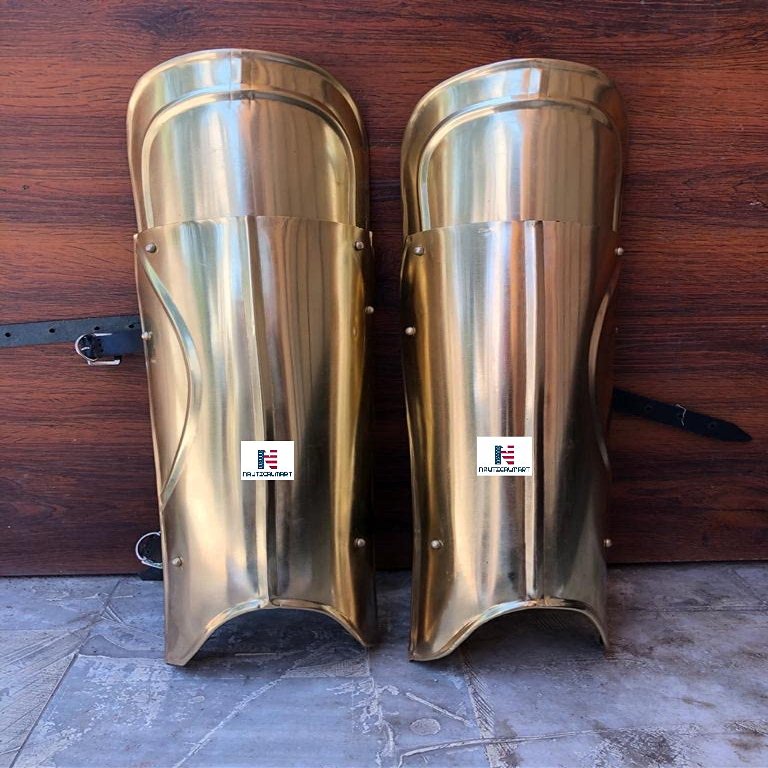 Nautical-Mart Medieval Warrior Knights Armor Leg Greaves Halloween Costume