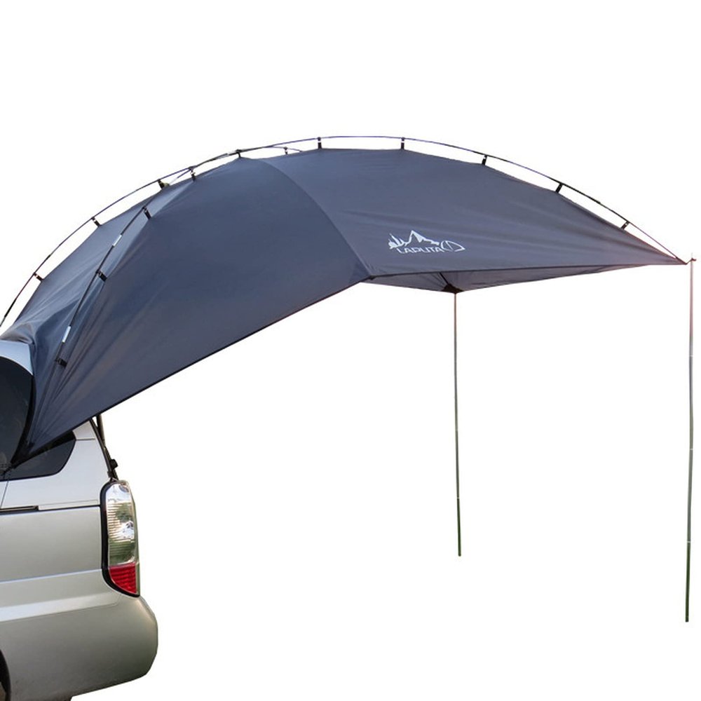 Tailgate Tent for Car Shade Awning Tent Auto Canopy Roof Top Sun Protection Waterproof for SUV MPV Hatchback Minivan Camping Picnic Large 11.5 * 7.9Ft (Gray)