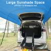 G4Free Car Awning Sun Shelter with Mosquito Net, Portable SUV Tent Tailgate Shade Car Canopy for Outdoor Camping Travel (Blue) view 3