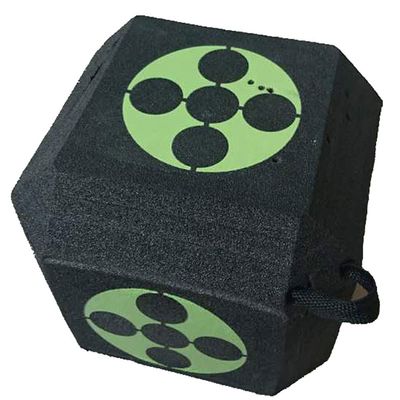 Training Target Square 3D Target Cube 6Sided Foam Arrow Dice SelfHealing Broadhead Target, Black
