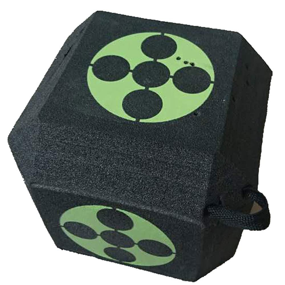 Training Target Square 3D Target Cube 6Sided Foam Arrow Dice SelfHealing Broadhead Target, Black