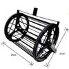 Chestnut-YX Telescopic Tennis Ball Roller Hopper Pickup Hopper with Adjustable Tripod Base, Automatic Pick-up Tennis Ball Retriever Ball Collector Can Hold 60 Tennis Balls, 100x22x26cm view 2