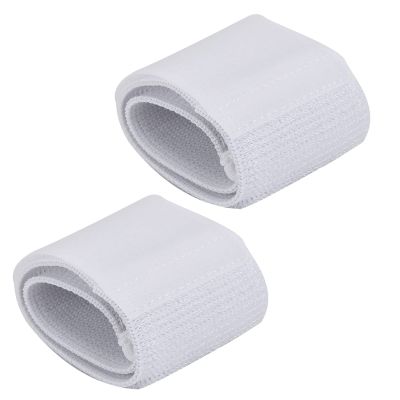 Shin Guard Straps Soccer - Adjustable Non-Slip Elastic Band for Youth/Adult Football Guards | Breathable Lightweight Fastener Tape for Running, Cycling Sports (White)