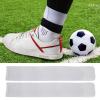 Shin Guard Straps Soccer - Adjustable Non-Slip Elastic Band for Youth/Adult Football Guards | Breathable Lightweight Fastener Tape for Running, Cycling Sports (White) view 2