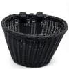 Bike Basket for Small Bicycle Cute Good Looking Baskets for Bike to Place Belongings Bicycle Basket Accessories with Leather Belt Easy to Attach Bicycle Front Handlebar Bicycle Basket Black view 1