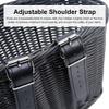 Bike Basket for Small Bicycle Cute Good Looking Baskets for Bike to Place Belongings Bicycle Basket Accessories with Leather Belt Easy to Attach Bicycle Front Handlebar Bicycle Basket Black view 3