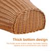 Adult Cute Brown Leather Belt Bicycle Basket with Easy Attach for Front Handlebar view 4