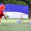 Hua Soccer Goals Portable Outdoor Garden Football Training Gate, Steel Football Goal, Football Training Rebound Goal with Pop-up Net, Easy to Install view 3