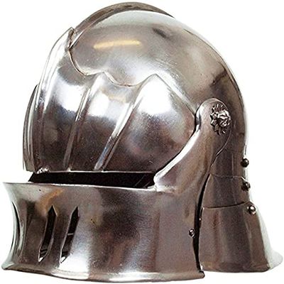 ARTIZANSTORE Medieval Gothic Sallet Helmet - Metallic Finish Armour